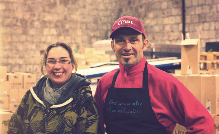 Adèle et Martial, créateurs de L’Écume des falaises